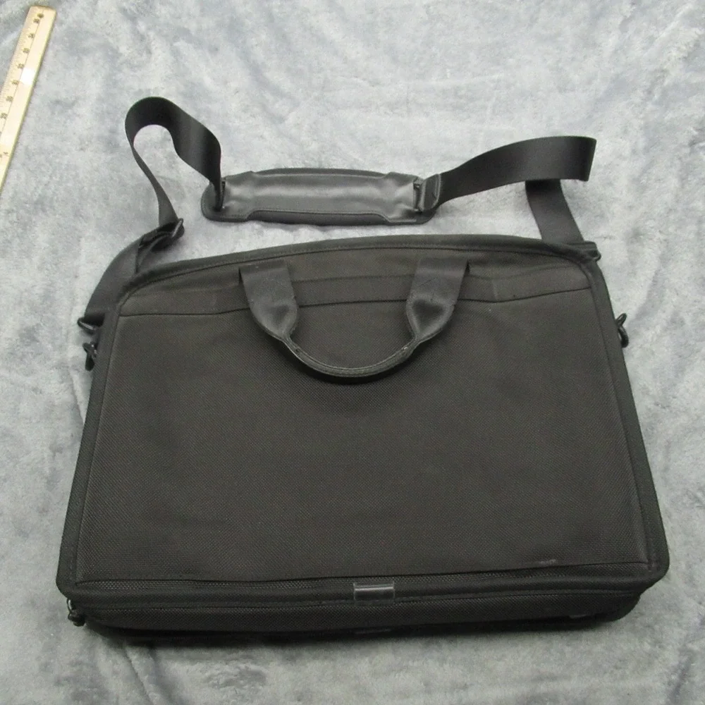 Tumi T Pass Laptop Briefcase Blk Ballistic Nylon Checkpoint Friendly Laptop Work